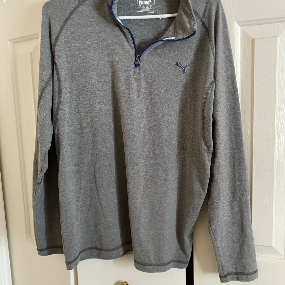 Puma Gray Quarter-Zip Pullover